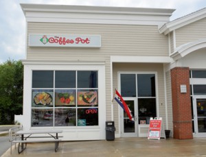 front of store